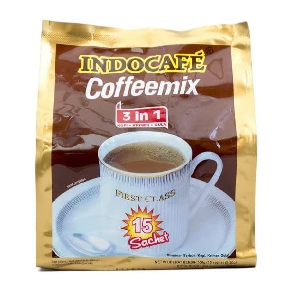 Qoo10] INDOCAFE コーヒーミックス 3 in 1 インドネ