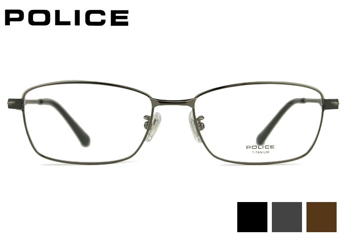 ポリス POLICE vplm43j 3color チタン メンズ 紳士 めがね メガネ 眼鏡
