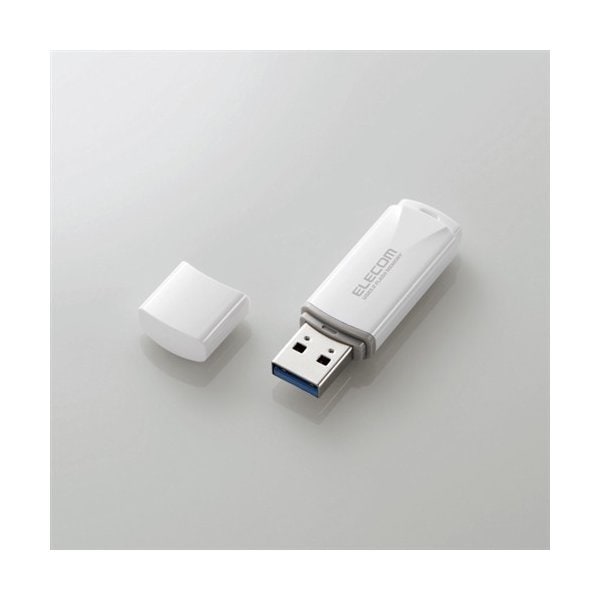 話題の人気 [推奨品]エレコム MF-HTU3B128GWH 128GB ホワイト Gen1メモリ キャップ式USB3.2 USBメモリー