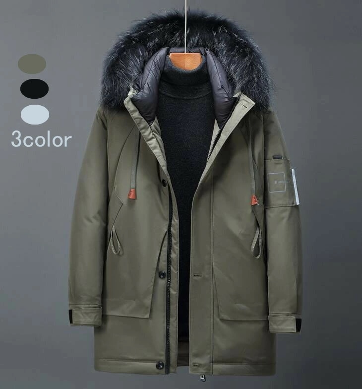 ダウンジャケット メンズコート ダウンコート ロング丈ジャケット 大きいサイズ フード付き お洒落 厚手 ビジネスコート 防寒 登山 防風 軽量 暖かい 冬服 暖かいス プリングコート