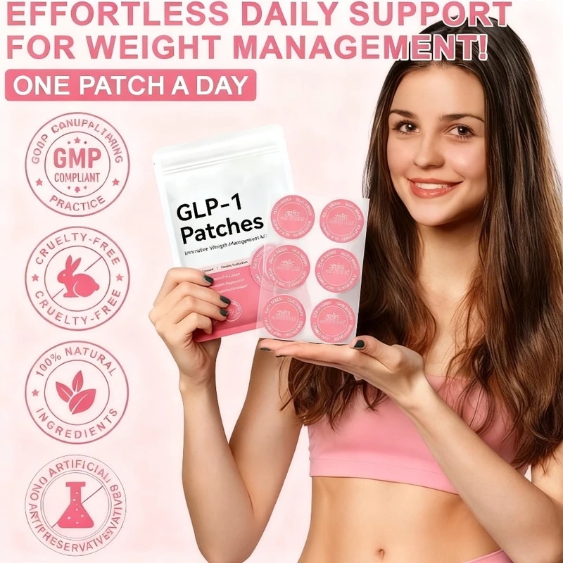 GLP-1 ボディパッチ30枚入り：食欲抑制と代謝をサポート天然植物配合