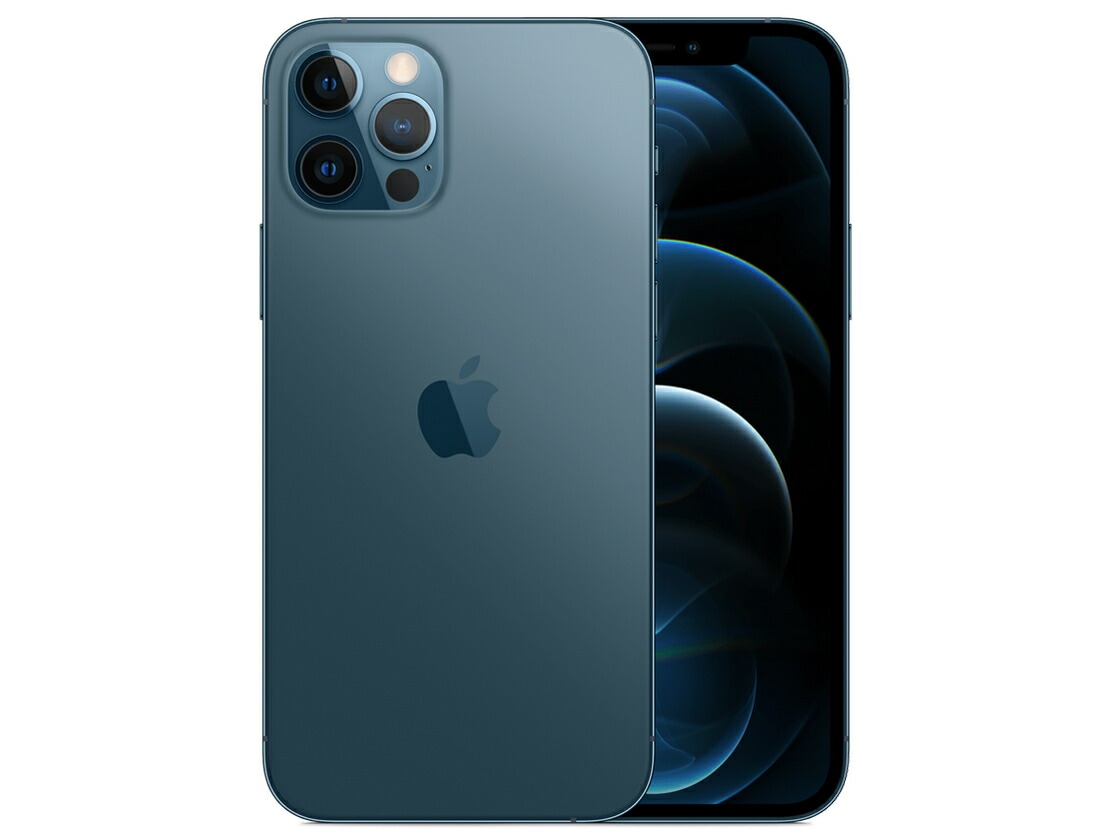新品 未使用品 SIMフリー iPhone12 Pro 256GB Pacific Blue パシフィックブルー 赤ロム保証 [正規SIMロック解除済][アップル/アイフォン][MGMD3J/A