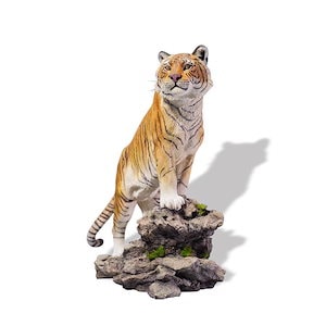 JXK 1/12サイズ 虎 リアル 山に登るトラ 野生動物 フィギュア 模型 樹脂 プラモデル 科学 芸術 誕生日 プレゼント プレミアム 27.5cm級 インテリア 置物