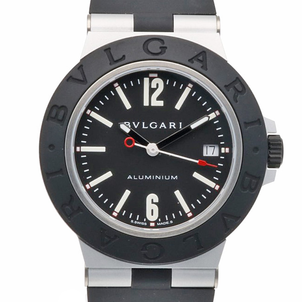 ブルガリ ブルガリブルガリ アルミニウム 腕時計 アルミ 103445/BB40AT 自動巻き 1年保証 BVLGARI 中古