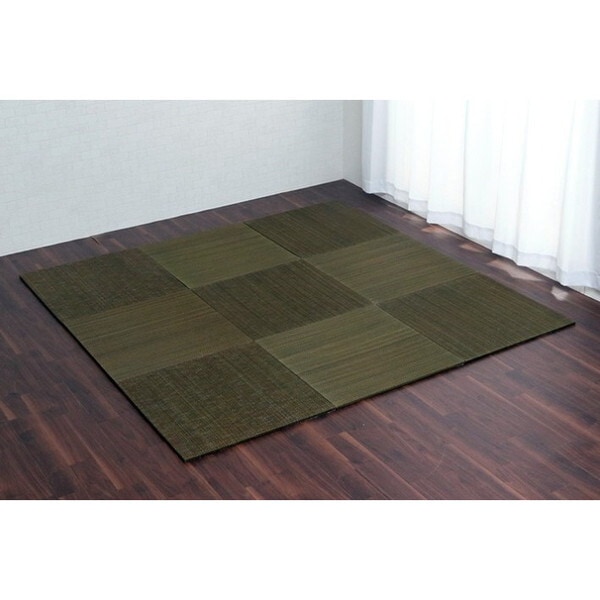 1040150120411 美畳 半畳 9P GN 70X70 グリーン 置き畳 メーカー直送
