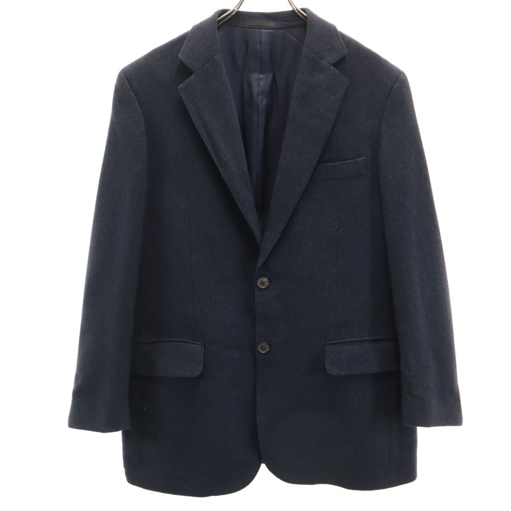 バーバリーロンドン 三陽商会 日本製 カシミヤ100％ テーラードジャケット AB7 濃紺 BURBERRY LONDON ブレザー メンズ
