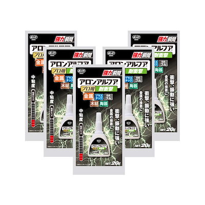 他サイト： ボンド アロンアルファ プロ用耐衝撃 #31701 20g 5本入りの商品画像