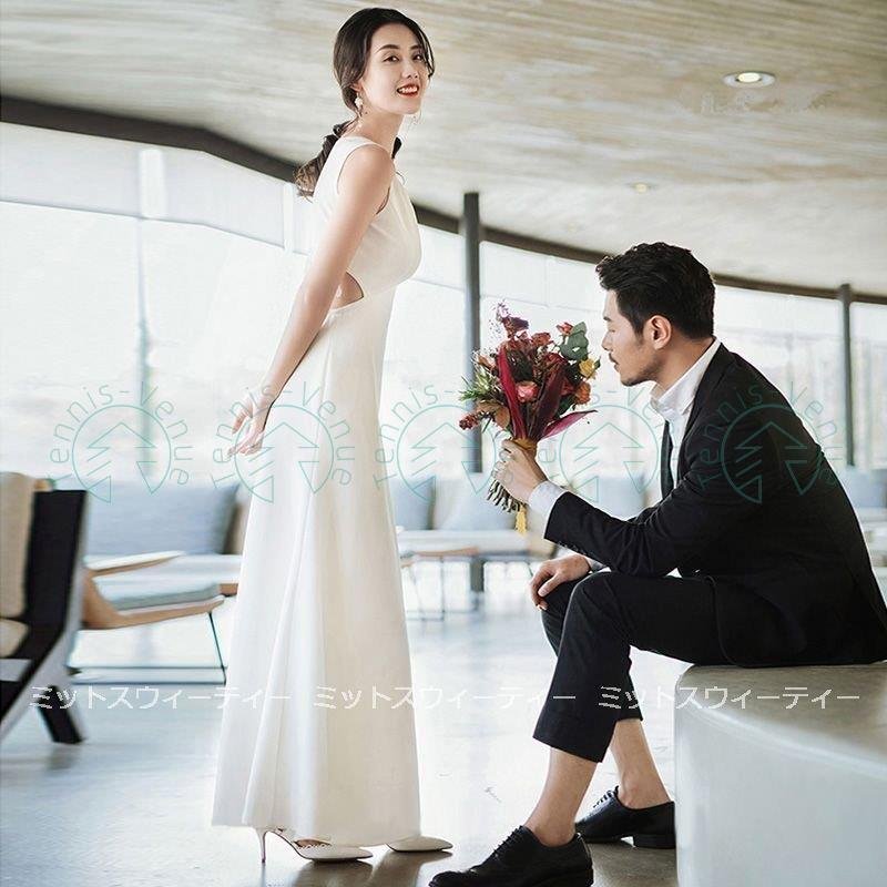 人気の贈り物が ウエディングドレス 花嫁 白 ロングドレス 結婚式 二次会 Aライン 大きいサイズ ブライダル パー ドレス サイズ Xl Www Pulse Orange Cm