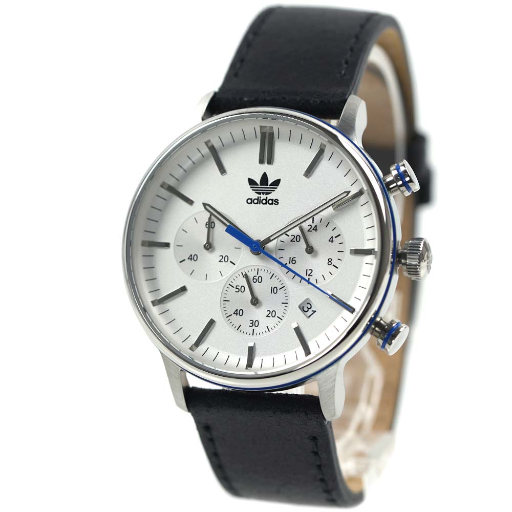 アディダス 腕時計 adidas メンズ レディース ユニセックス クロノグラフ 日付カレンダー レザーベルト CODE ONE CHRONO Unisex AOSY22011