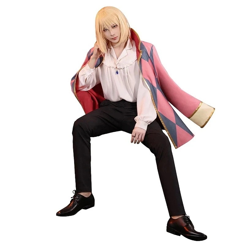 最新型 コスプレ 衣装 子供 大人ハウルの動く城ハウル衣cosplay