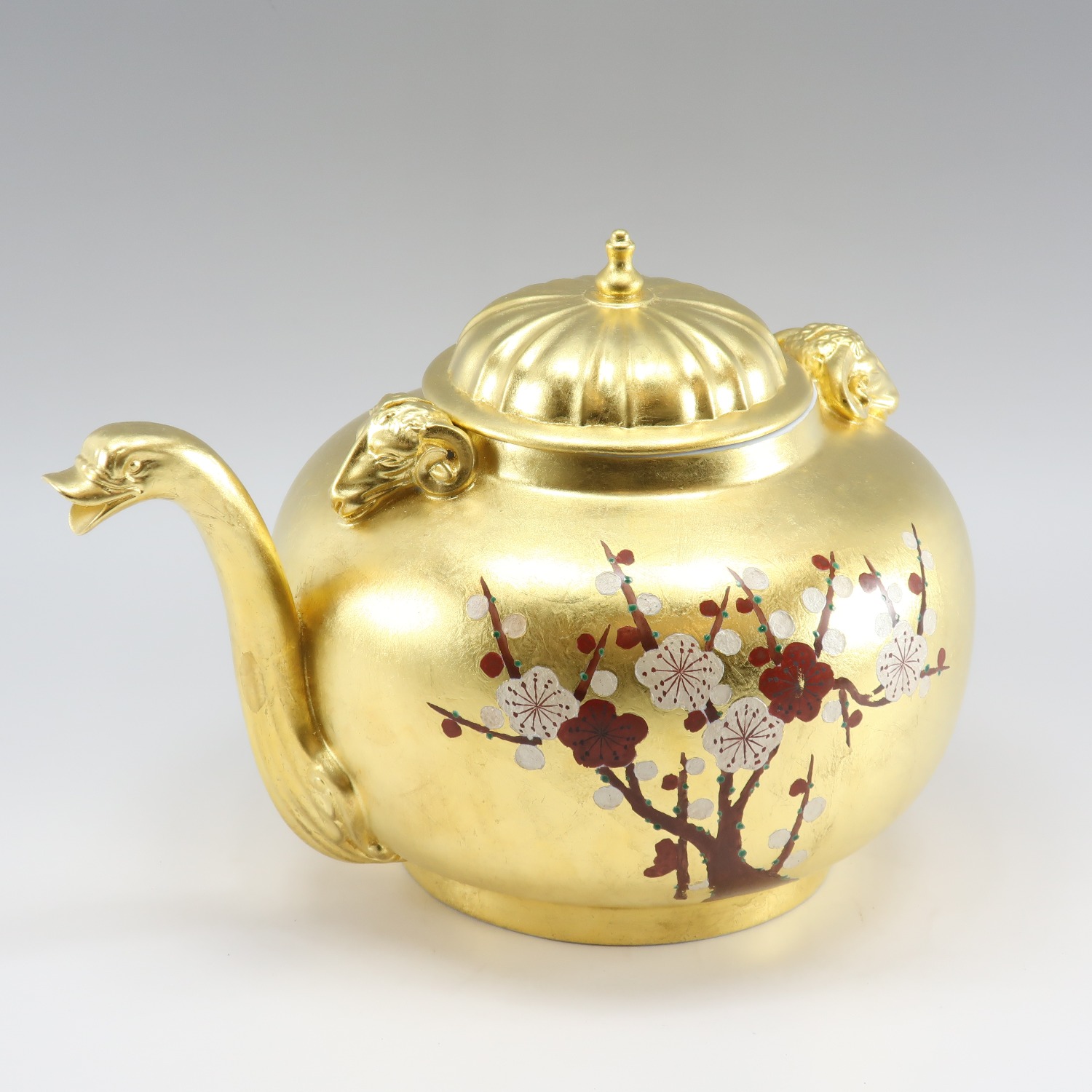 やかん 茶釜 ティーポット 食器 ポーセリン _ 中古品 A+ランク