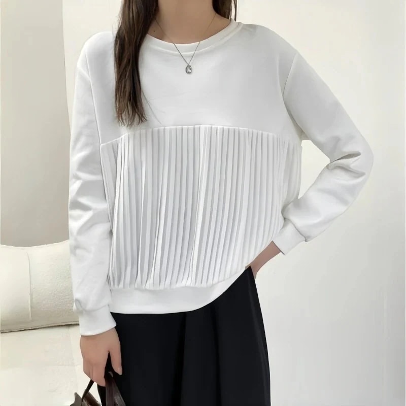Tシャツカットソー2024新作 レディース スウェット 春秋 シンプル 長袖 無地 トップス 長袖tシャツ トップス Tシャツカットソー 6,199円