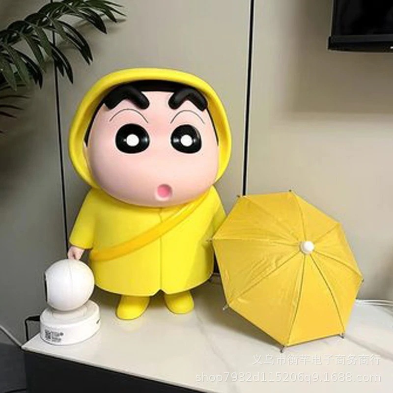 【料】 雨傘レインコートクレヨンしんちゃんフィギュッズシリーズプレゼントアニメモデル潮遊び大置物インテリア