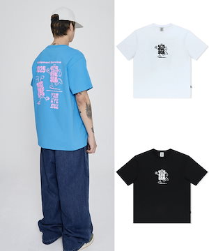 [YESEYESEE] Y.E.S BMX Tee★Tシャツ Qoo10 イェスアイシー Y.E.S BMX Tee プリント 半