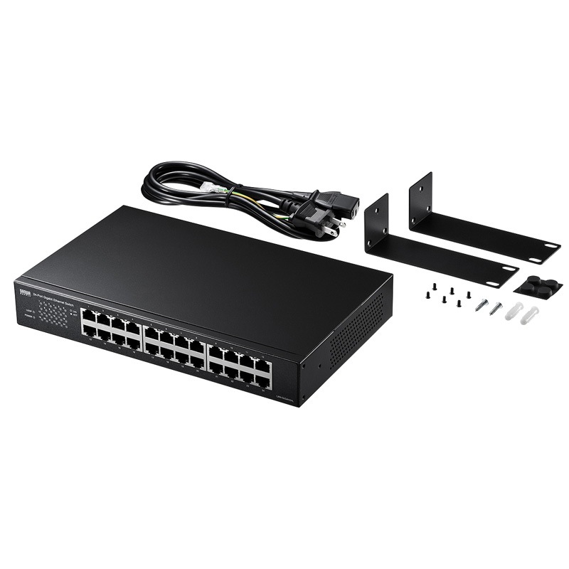 Giga対応スイッチングハブ 24ポート ループ検知機能付き LAN-GIGAH24L