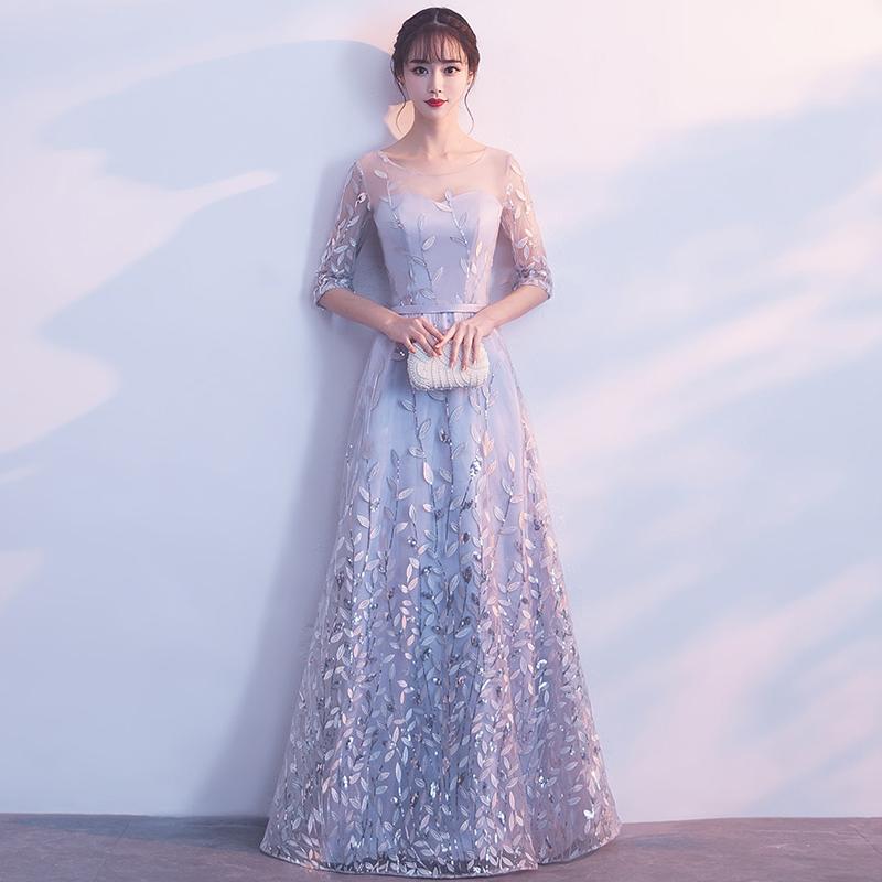 パーティードレス 袖あり 演奏会 ロングドレス 結婚式 フォーマル イブニングドレス 安い カクテルドレス カラードレス aラインドレス 二次会 発表会
