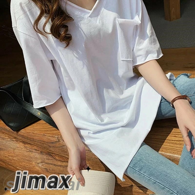 カットソー / スリット が余裕を生み出す シンプル Tシャツ レディース トップス Tシャツ プルオーバー 半袖 大きいサイズ ゆったり 春夏 ホワイトデー