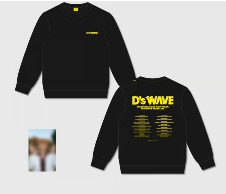 BIGBANG DAESUNG Ds WAVE Sweatshirt 2025 ASIA TOUR : Ds WAVE ENCORE MD