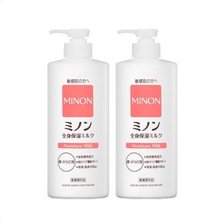 ［2個セット］ミノン　全身保湿ミルク　400ml入り　２個
