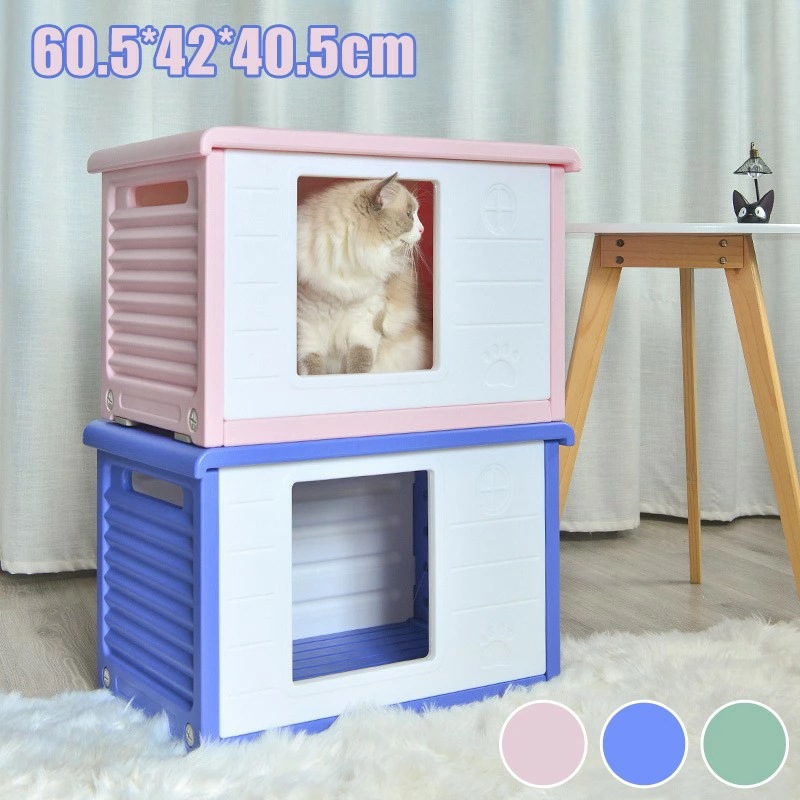 【最安挑戦】キャットハウス 猫ハウス ペットハウス 猫 犬 防寒 屋外 通気性 洗える かわいい 室内 猫ベッド ペットベッド 犬猫兼用 野良猫 組立簡単 あったか 防 防雨 ベッド ねこ