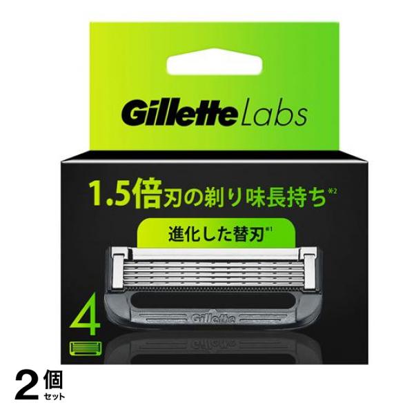 ラボ 角質除去バー搭載カミソリ用 替刃 4個入 2個セット