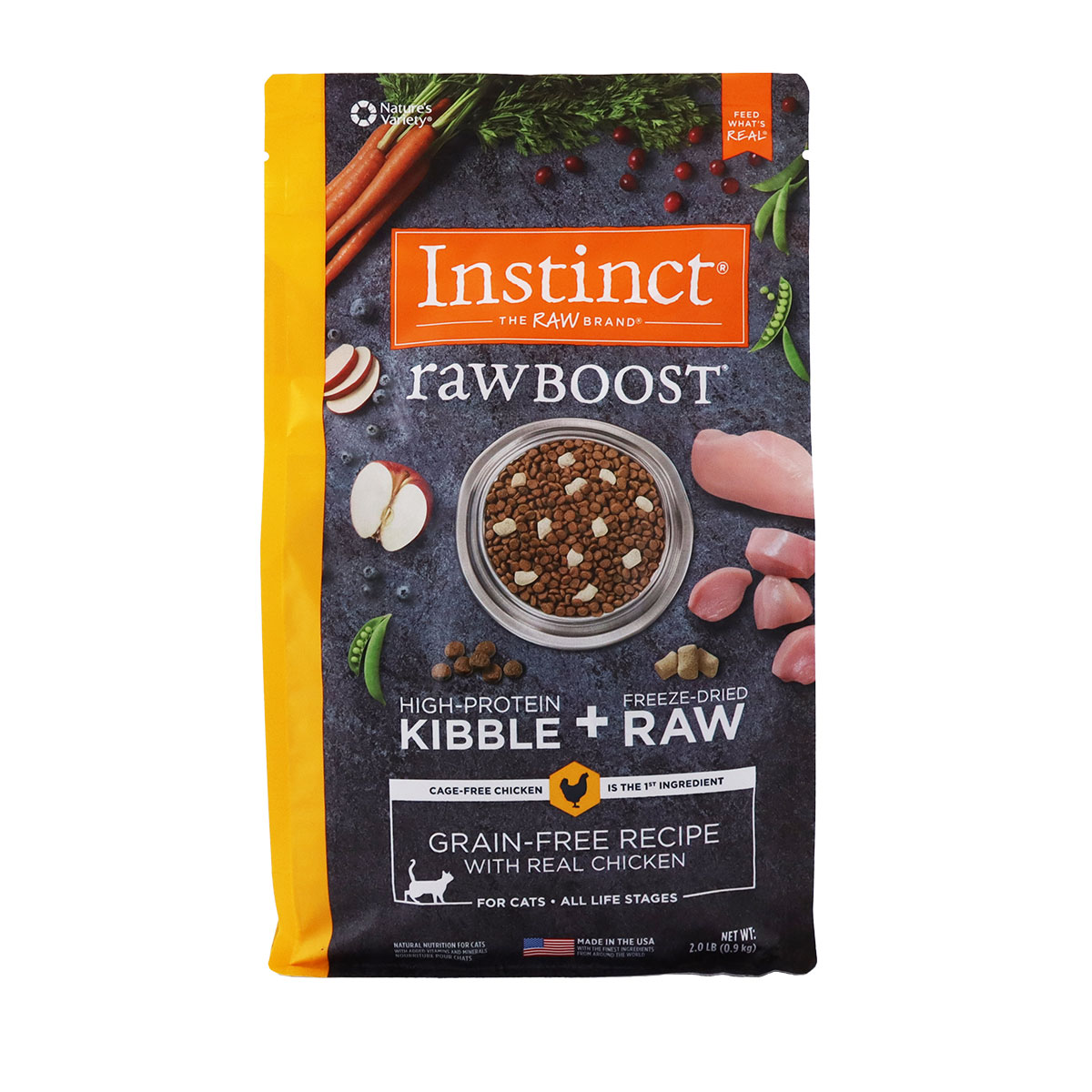 Instinct インスティンクト キャット Raw Boost リアルチキン 900g