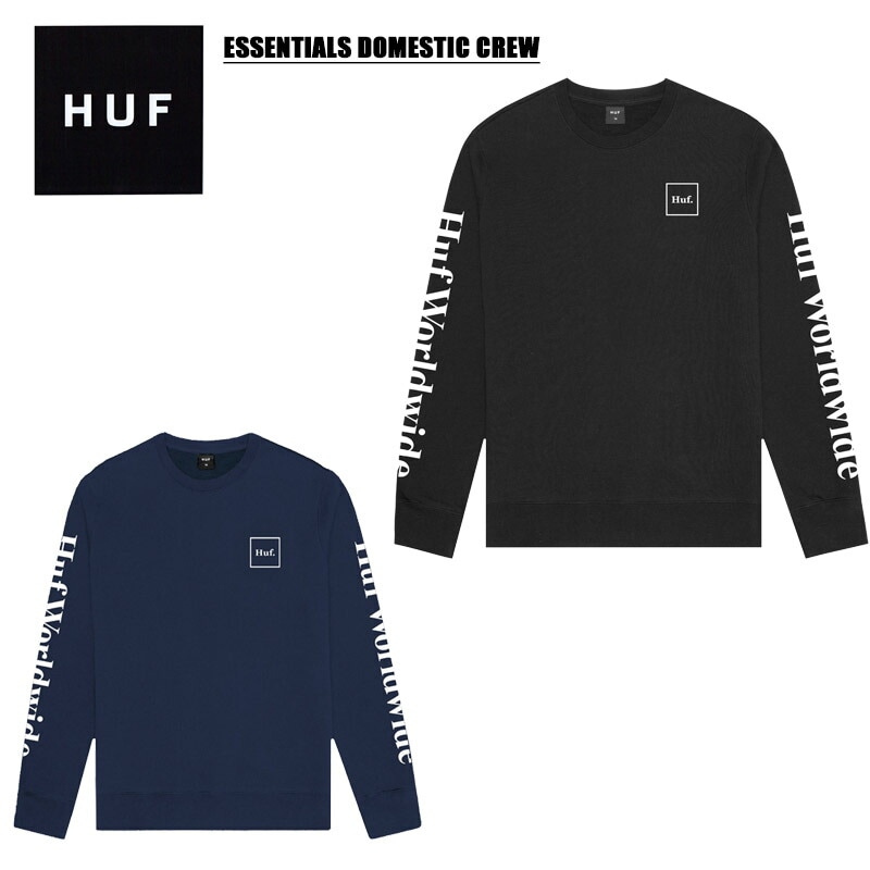 ハフ ESSENTIALS DOMESTIC CREW クルーネック スウェット/トップス/トレーナー/男性用/メンズ [AA]