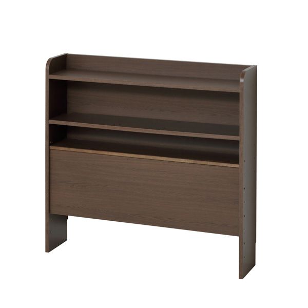 後付けヘッドボード ブラウン 組立式