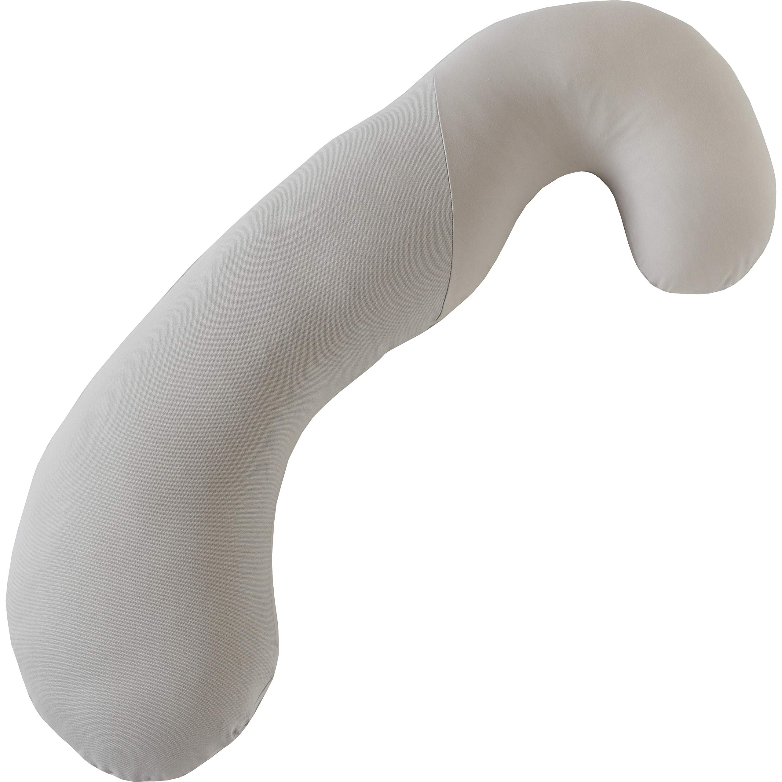 【Amazon.co.jp限定】 telet サンデシカ 妊婦さんのための抱き枕 プレミアム シルバーグレー 4236-0027-52