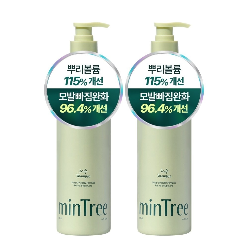 女性脱毛症状緩和弱酸性頭皮強化スカルプシャンプー, 500ml, 2個