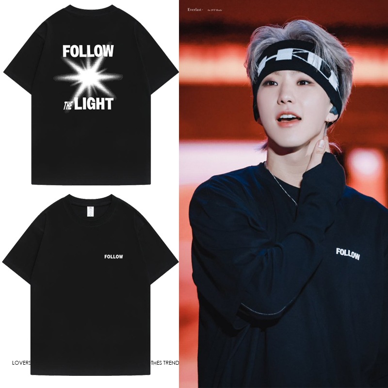 【期間限定 】 ホシ クォンスニョン Follow 半袖tシャツ レディース トップス ジェンダーレス2枚購入でカード1パスケース