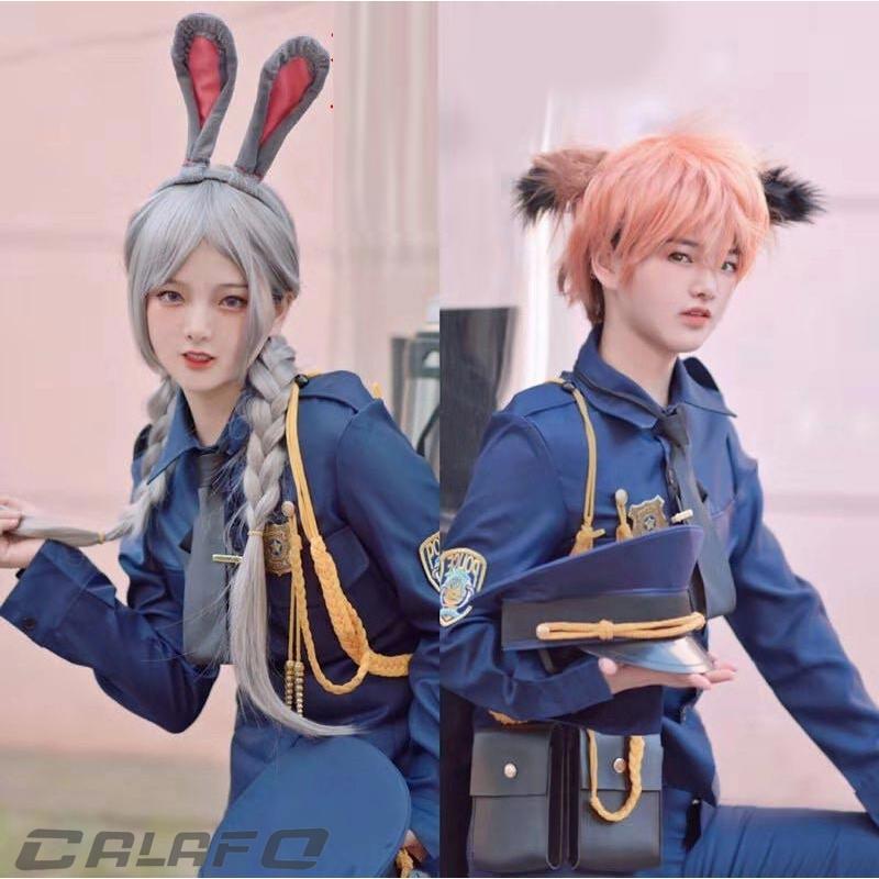 新作 フルセット ズートピア ジュディ・ホップス ニック・ワイルド 警察官 コスプレ衣装