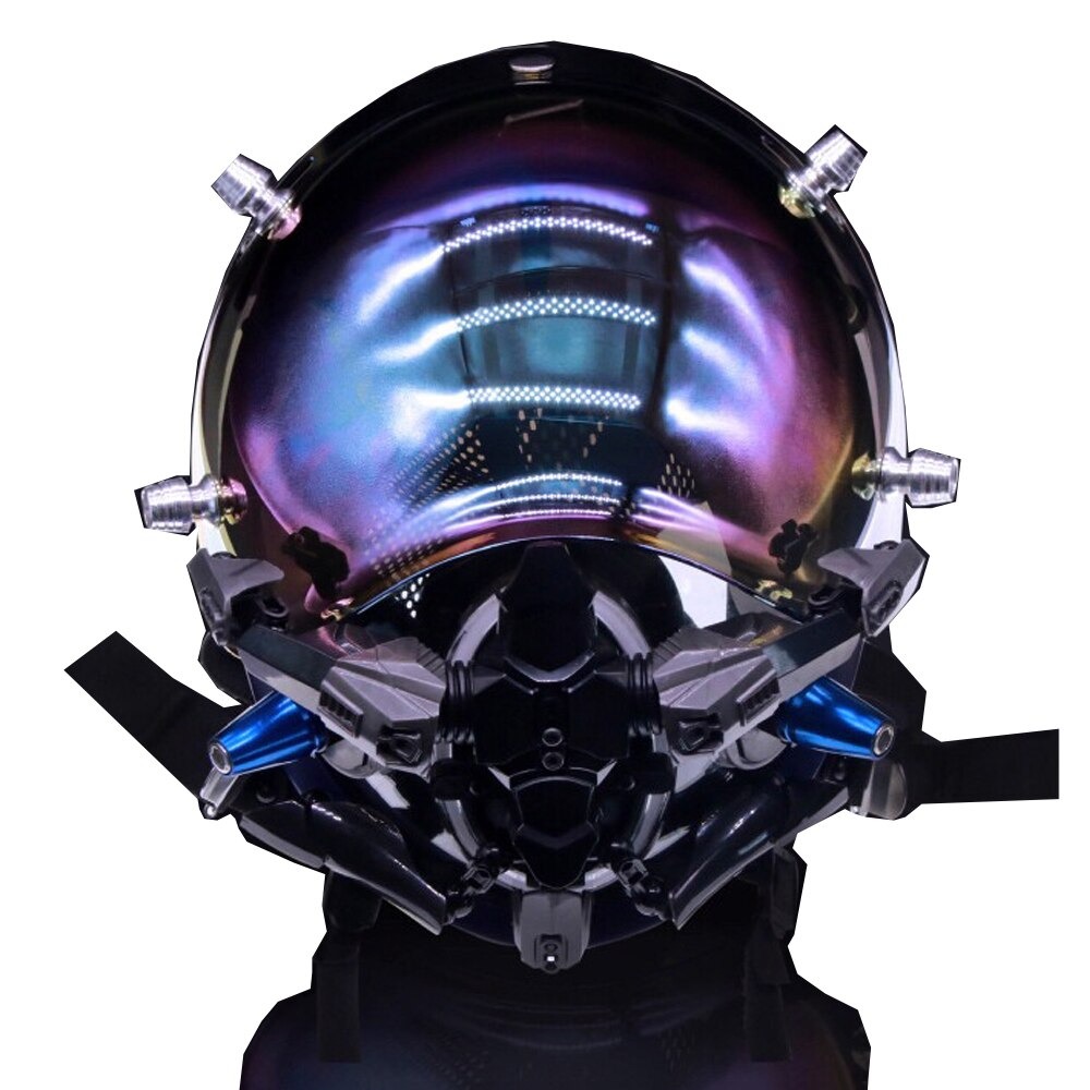サイバーパンクマスク 2023最新デザイン スペースナザム NEOトーキョー ヘルメット ハロウィン ストリート DJ バイク サバゲー コスプレ