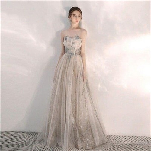 ウェディングドレス エンパイア 二次会ドレス 花嫁ドレス 大きいサイズ パーティー ロングドレス