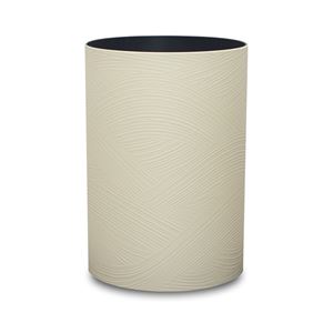 (12個セット) ゴミ箱 ダストボックス 約幅18.6cm M 約6.8L アイボリー 日本製 橋本達之助工芸 さざ波 和モダン調 リビング