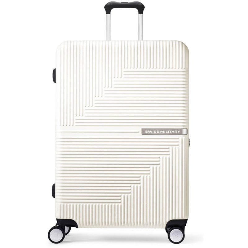 SWISS MILITARY(スイスミリタリー) GENESIS(ジェネシス) スーツケース 66cm バニラホワイト カジュアル キャリーケース (smo324-white)