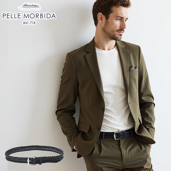 ベルト メンズ レディース カジュアル レザーベルト レザー 革 本革 牛革 編み上げ レザーメッシュベルト ブランド バックル おしゃれ 革小物 上品 日本製 Barca BAB004