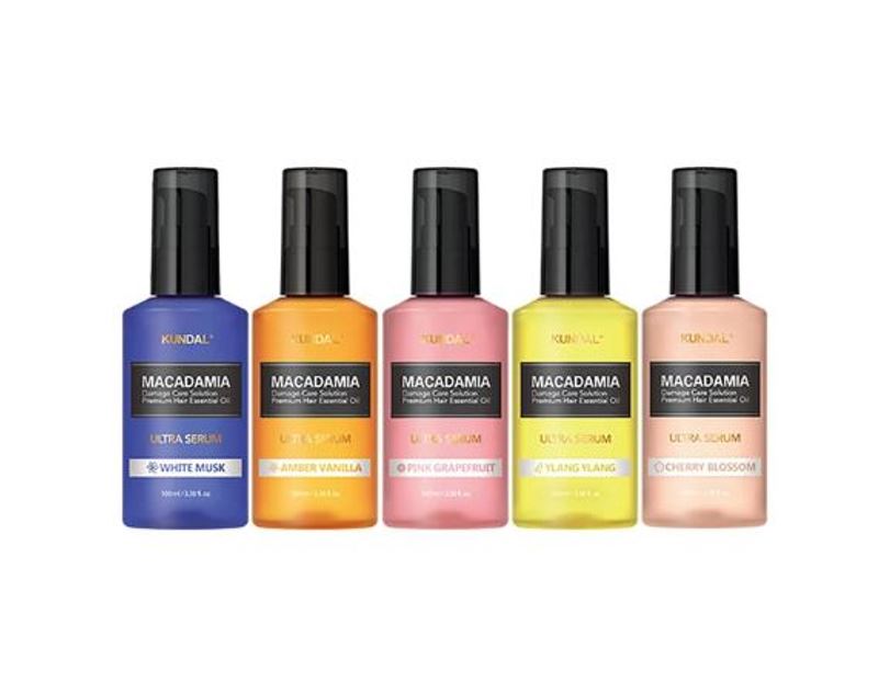 [100ml X 5個入り] 韓国人気のヘアエッセンス5種セット (アンバーバニラ+ホワイトマスク+イランイラン+ピンクグレープフルーツ+チェリーブロッサム) / 韓国人気