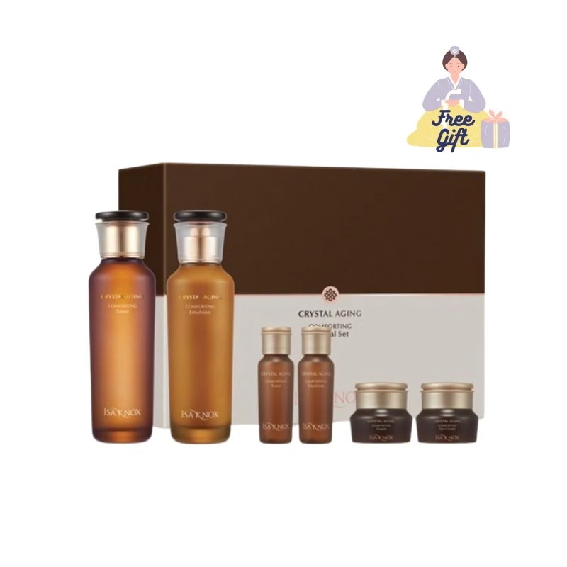 クリスタルエイジングコムポーティング2種企画 1セット(トナー 150ml + エマルジョン130ml + ミニトナー20ml+ ミニエマルジョン20ml+クリーム10ml+アイクリーム10ml