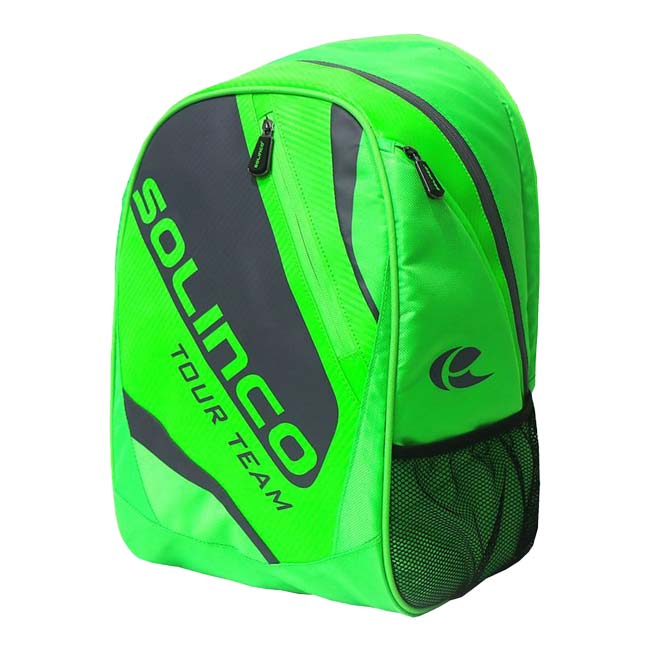 ラケット収納可 ソリンコ(SOLINCO) TOUR ツアー バックパック リュックサック 1920222 KSB351-ネオングリーン(24y4m)