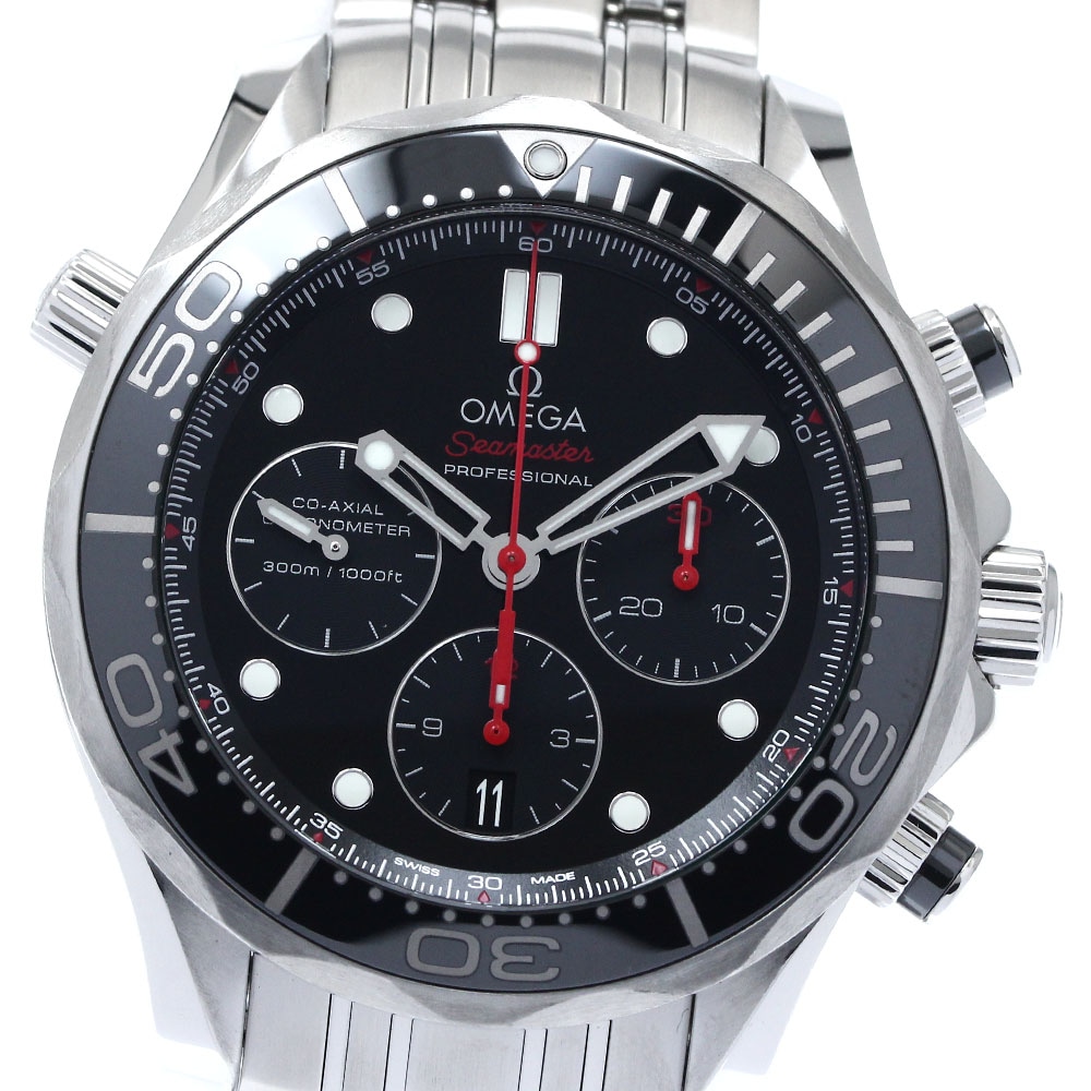 オメガ OMEGA 212.30.42.50.01.001 シーマスター300 クロノグラフ コーアクシャル クロノメーター 自動巻き メンズ 良品 _877854【中古】