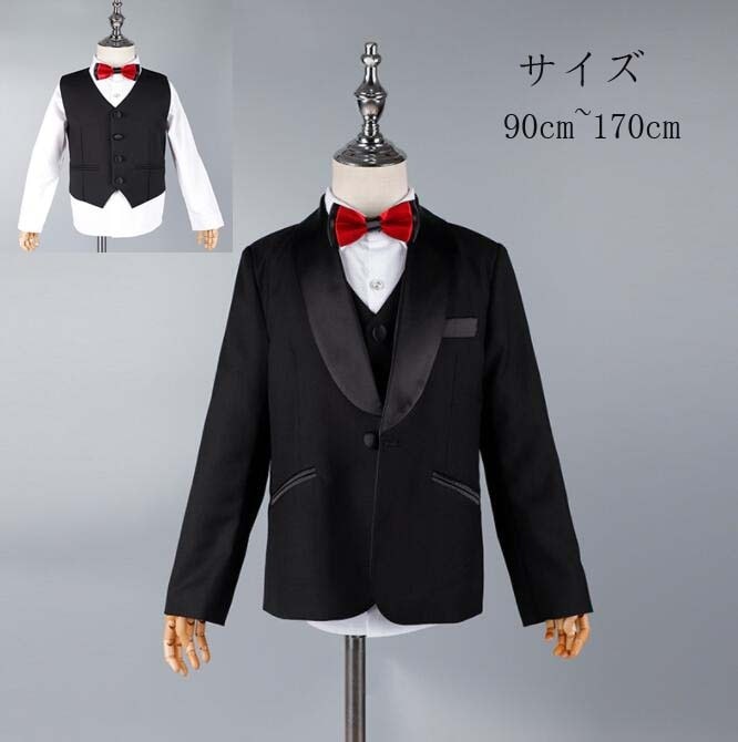 【最安値挑戦】キッズスーツ 秋冬 タキシード 子供スーツ セットアップ スーツセット 長袖 フォーマルスーツ ピアノ 発表会スーツ 男の子スーツ スーツ 子供服 日常 赤ちゃん 誕生日スーツ 結婚式ス