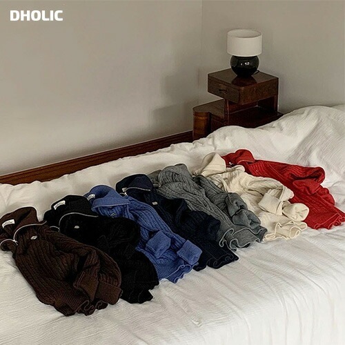 [メガ割りSALE]2WAYネックハーフジップケーブルニット・p684028 6,569円