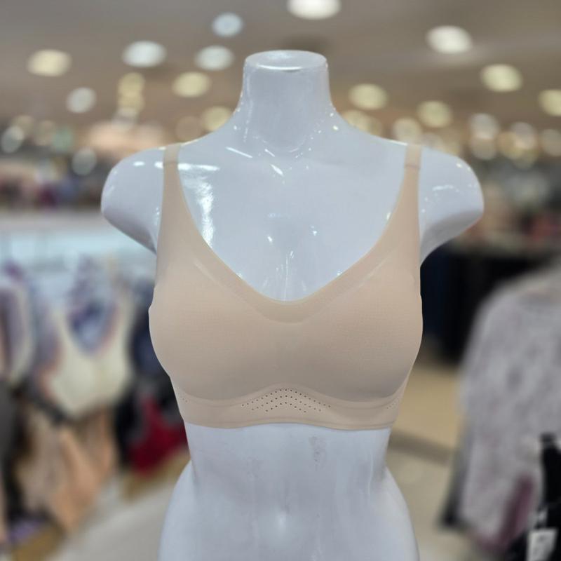 S-XL シームレス ノンワイヤー ショルダーストラップ 調節可能 ノンステッチ ブラ BR1942A_SK_BP