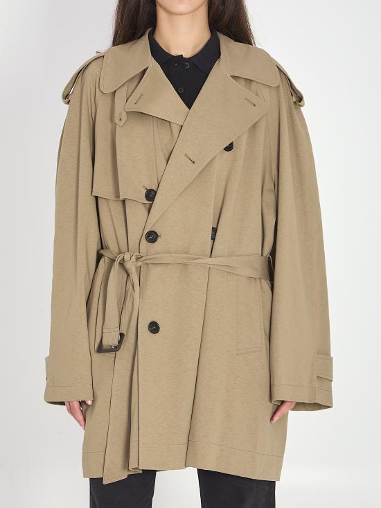 BALENCIAGA Women Trench Coats 862426 BEIGE