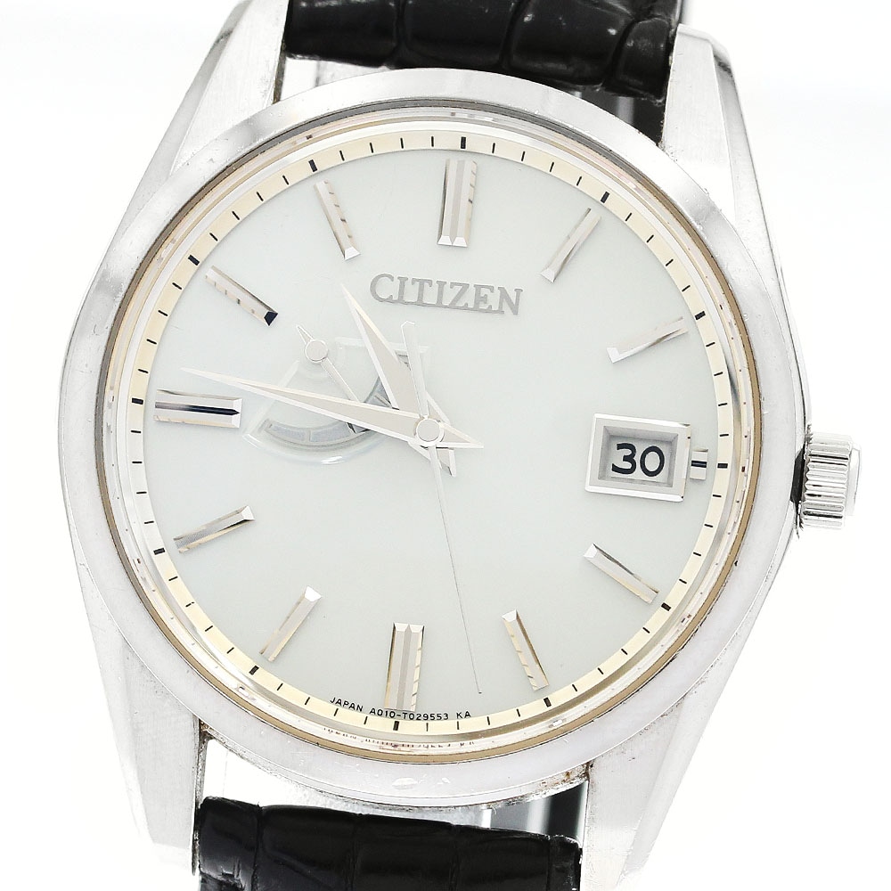訳あり シチズン CITIZEN AQ1010-03A/A010-T018530 ザ・シチズン エコドライブ ソーラー メンズ _898287【中古】