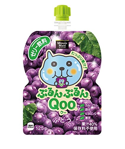 コカ・コーラ ミニッツ メイド ぷるんぷるんQoo クー ぶどう ゼリー飲料 パウチ 125g×30袋