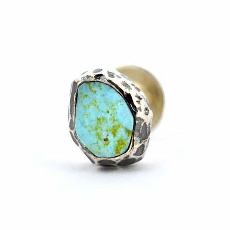 スリーピングビューティー ターコイズ ピアス シルバー925 片耳用 1点売り メンズ ブランド 彼氏 プレゼント