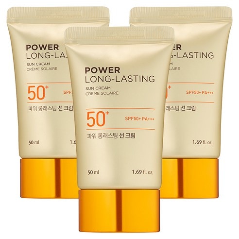 ナチュラルサン エコパワー ロング ラスティング 日焼け止め SPF50+ PA++++, 50ml, 3個