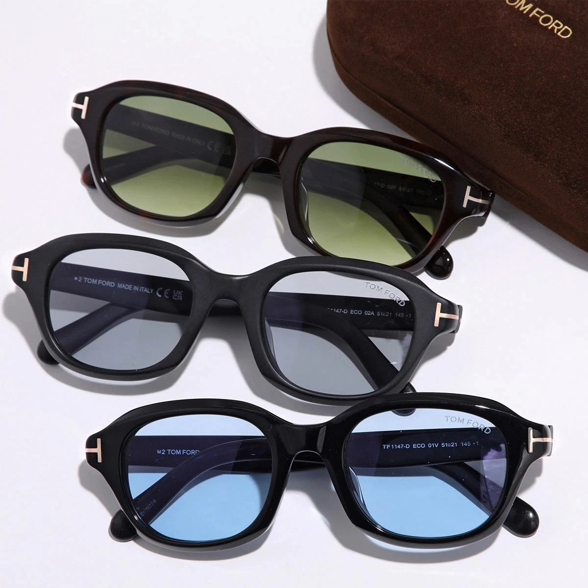 TOM FORD トムフォード サングラス FT1147-D TF1147-D メンズ ウェリントン型 Tロゴ フルリム セルフレーム アイウェア 【日本企画】カラー3色